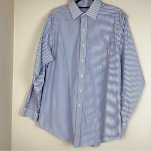 Brooks Brothers Shadow Striped Long Sleevee Button Down Dress Shirt